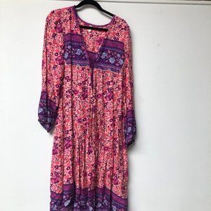 Spell & The Gypsy Maxi Pink Floral Dress